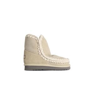 Mou 'Eskimo 18 Glitter Logo' Vanilla Suede Ankle Boots Women